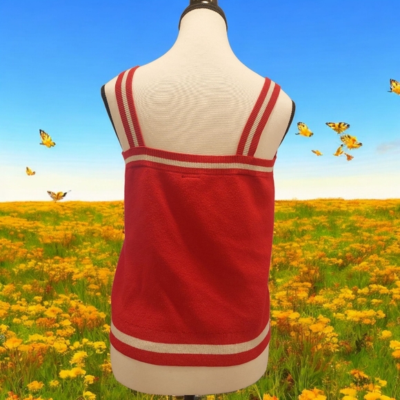 Disney Vibrant Red Sleeveless Tank Top with White Accents - Picture 2 of 5